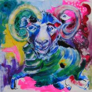 Buntes Ich II 50X50 Acryl auf Leinwand.JPG