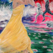 Seerosenpfad 100X80 Acryl auf Leinwand.JPG